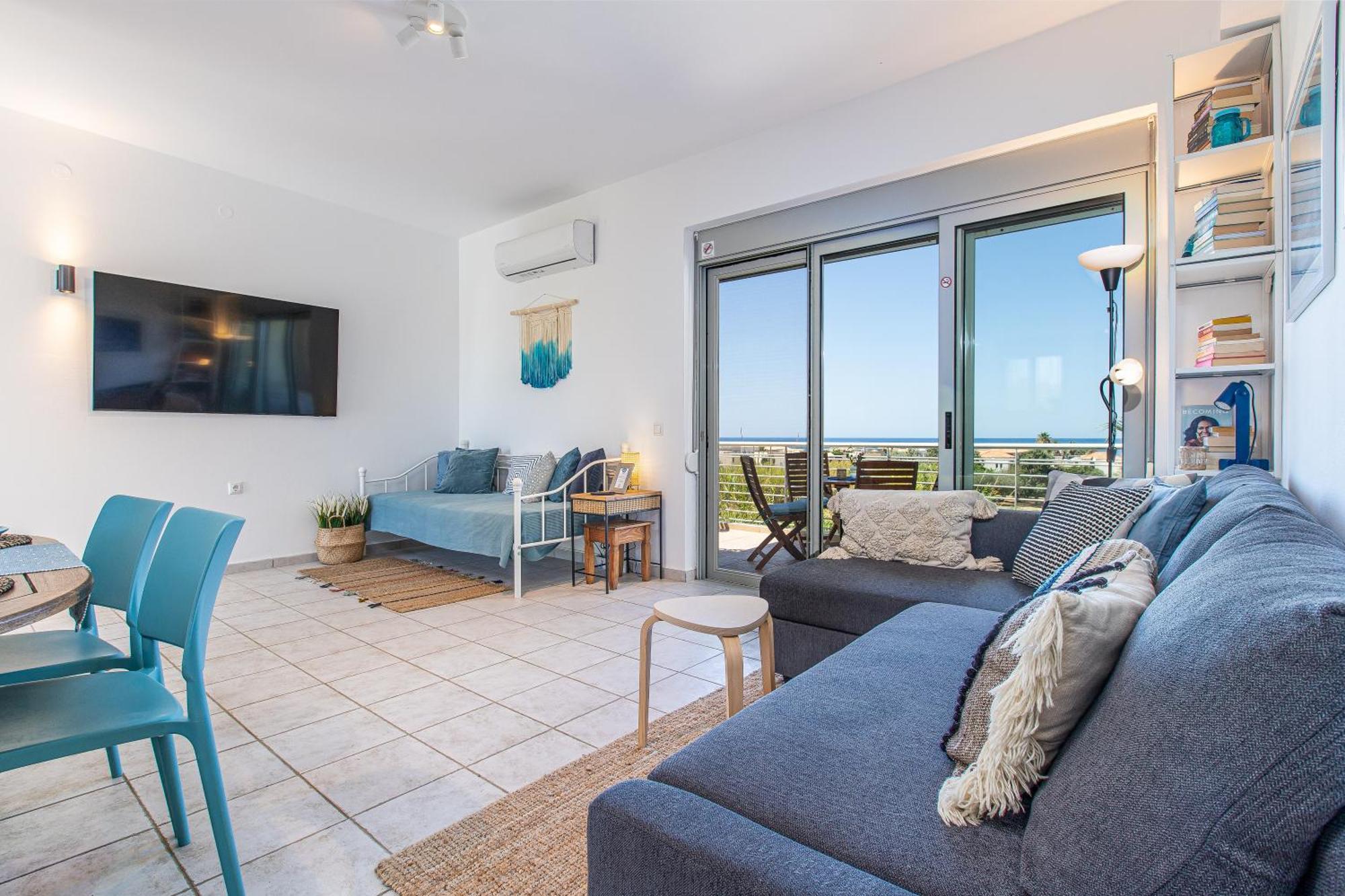 Maleme Yoga Blue Apartment Ханя Екстериор снимка